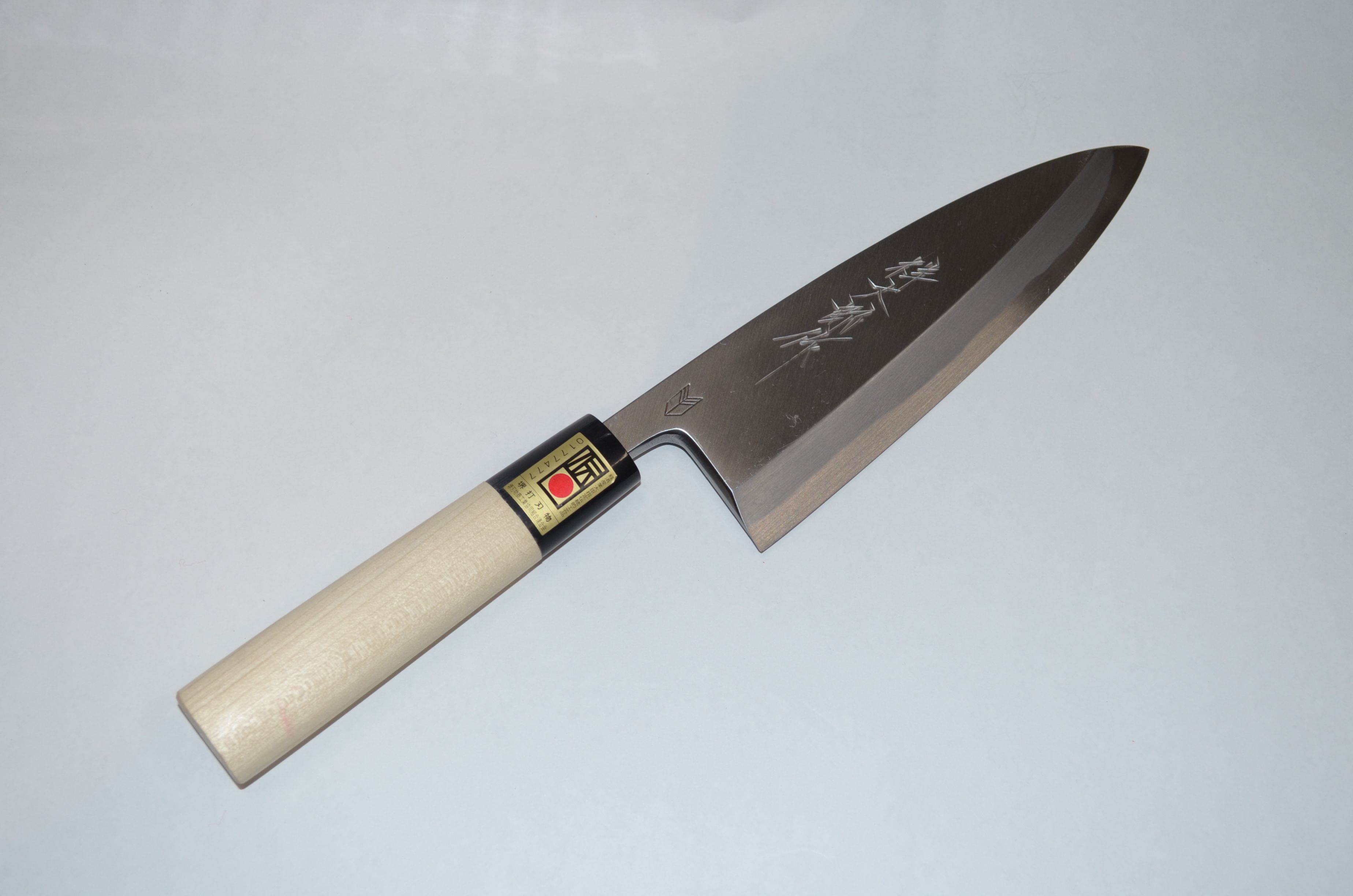 【ノムラ刃物】15　祥太郎作 出刃包丁150mm／165mm 白2鋼 水牛柄